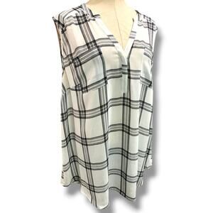 3X‎ Torrid Womens Plus Size Sheer Plaid Blouse Collared Shirt